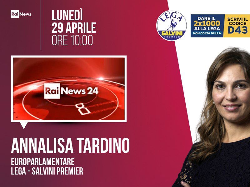 Vi aspetto domani su @RaiNews! @Lega_gruppoID @LegaSalvini