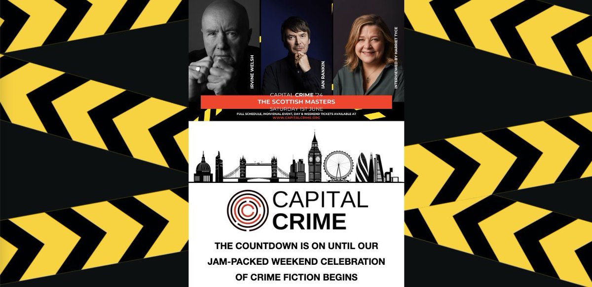 With over 100 authors & over 30 events, an awards ceremony, a quiz & Glasto' stars @funlovinwriters - #CapitalCrime24 is shaping up to be an un-missable weekend of crime fiction fun (if we do say so ourselves)! Read all about our latest news here: buff.ly/3UxlBCm 📚 🗞️