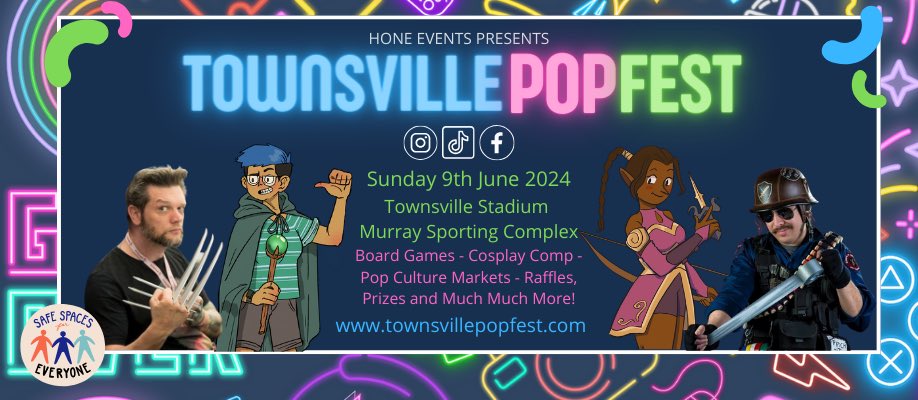 OlympusMadeMe88's tweet photo. Absolutely brilliant to have a convention in our town!! After flying down to Sydney & enjoying #GenerationGames we couldnโt pass up a convention in Townsville ๐
Hopefully #GenerationGames is on again next year in Sydney or the wife and I will try out @pax in 2025. https://t.co/KLnzqYSTrt