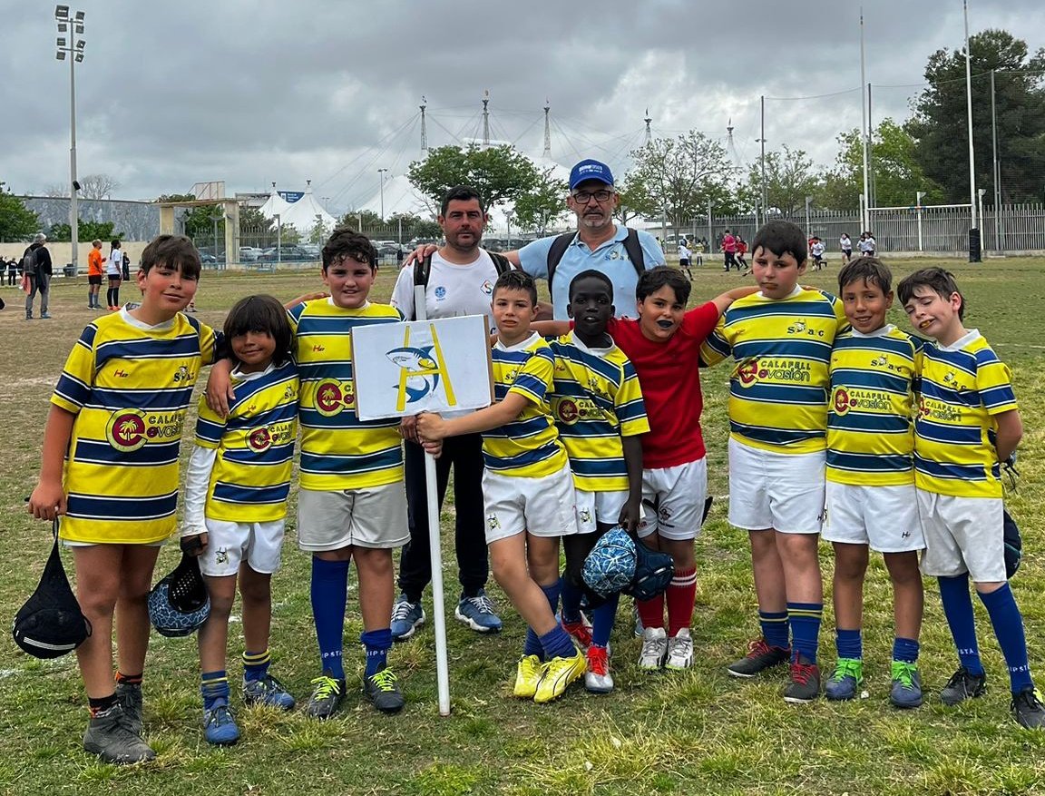 salouacademyrc's tweet photo. Participació de la Unió Rugby Sud (SHARC, CALAFELL, TAUS i REUS) al 3r Trofeu Primavera del @RCLHospitalet 
Enhorabona a la organització i voluntaris https://t.co/KhVNzmSmW2