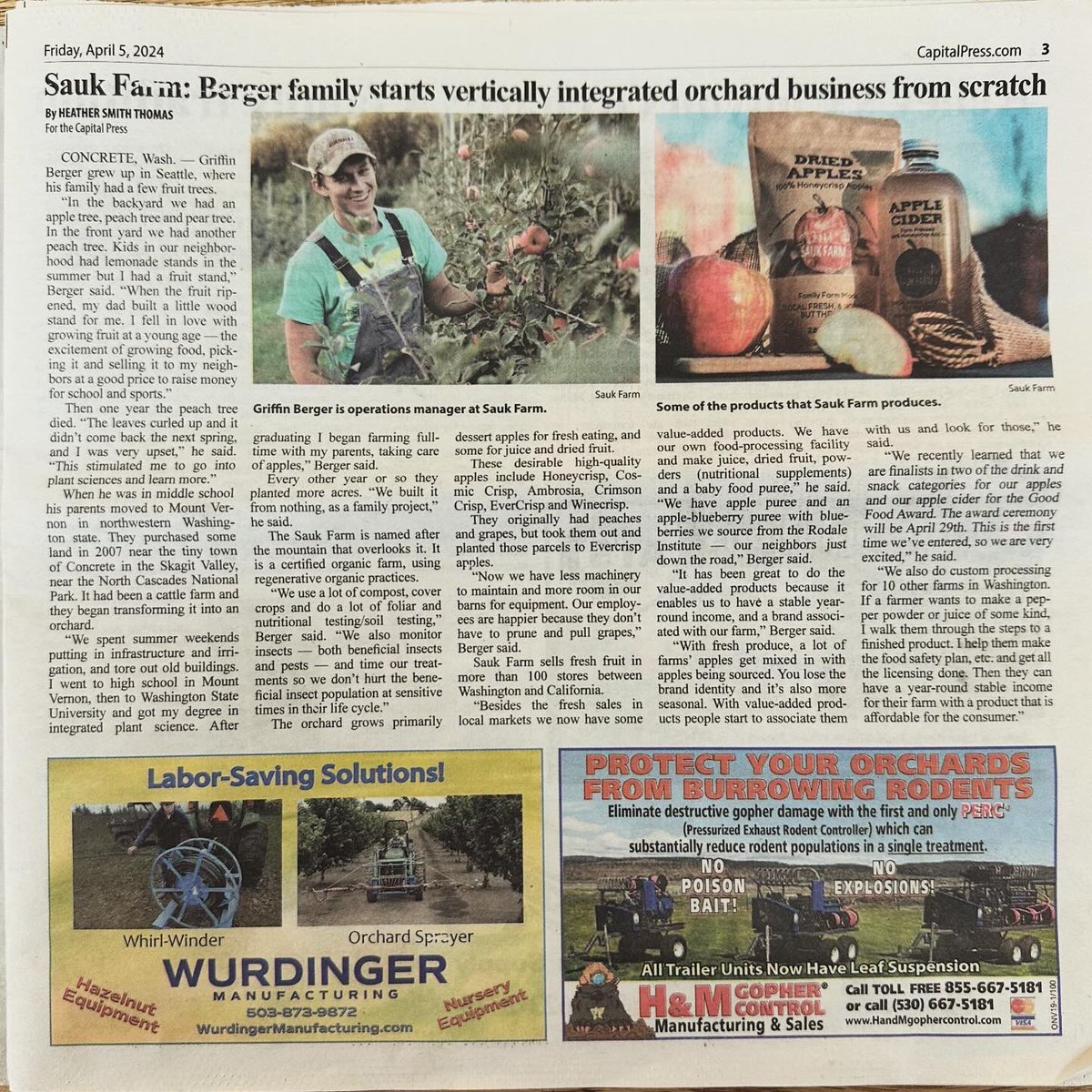 farmerberger's tweet photo. Featured in the Capital Press! https://t.co/XjYZ6VIqqR