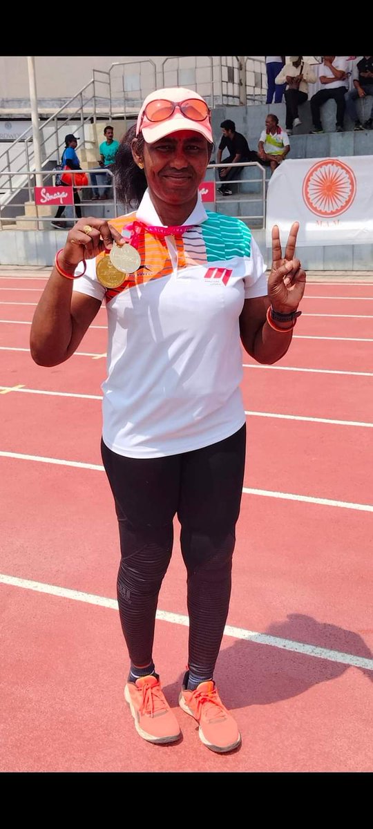 Congratulations 🎉🎉💐💐🙏to Parvati Sethy Madam Tti Bbs for winning 2 Medal including 1 gold in Shot put throw and 1 gold in discus throw in the 43rd National Masters Athletics Championships 2024. @DRMKhurdaRoad @EastCoastRail @irtcso @RailMinIndia