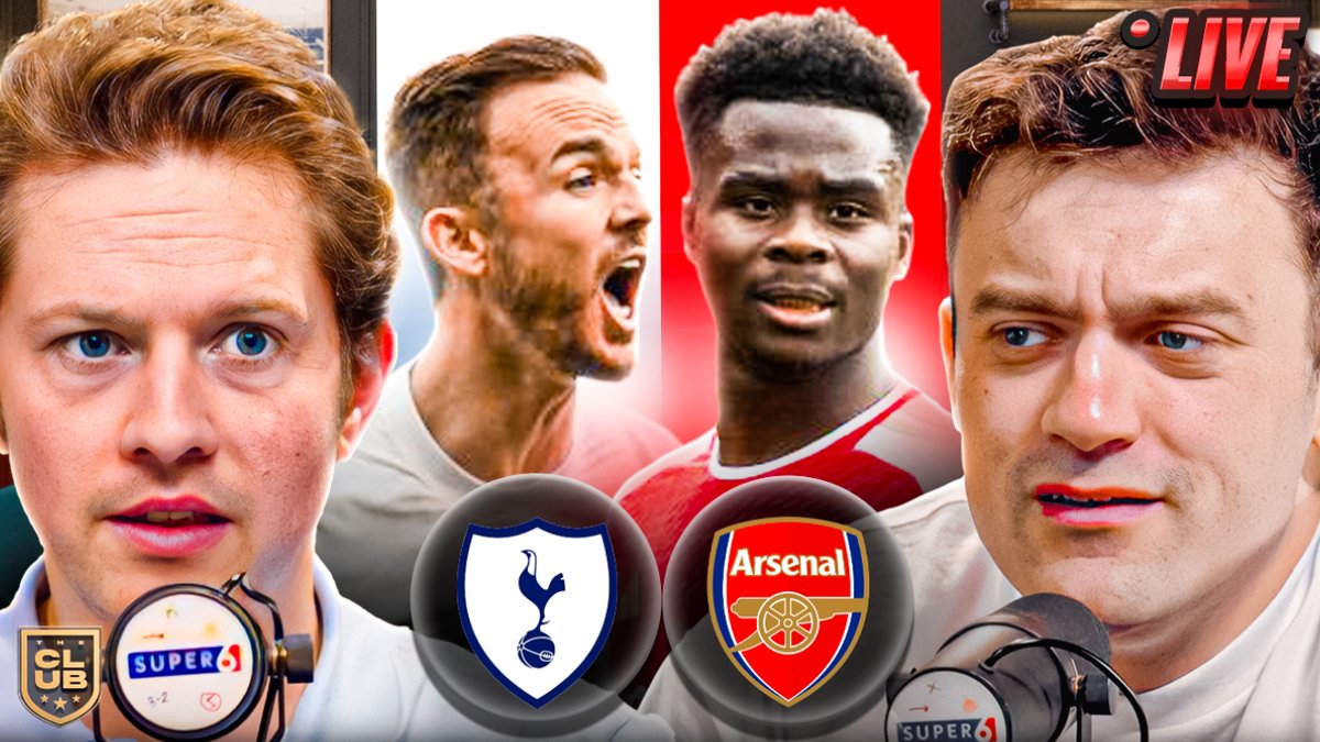 LIVE AT 1:30PM FOR THE NORTH LONDON DERBY! 🚨 Can Tottenham end Arsenal's title chase? 👀 Join @AdamMcKola, @Chelsearory & @lawrence_bury 👉 youtube.com/watch?v=7-Aukw…