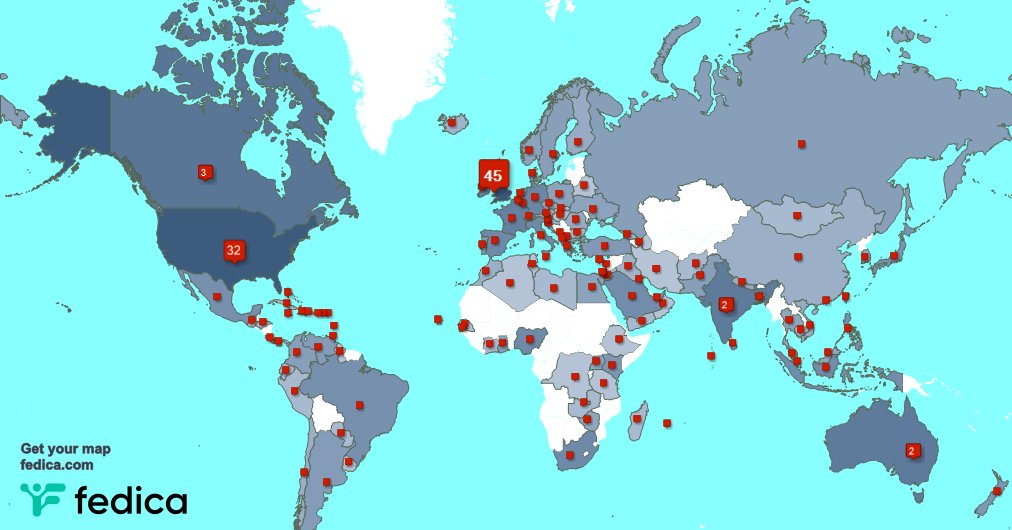 I have 4 new followers from Palestine, and more last week. See fedica.com/!JohnEDavies