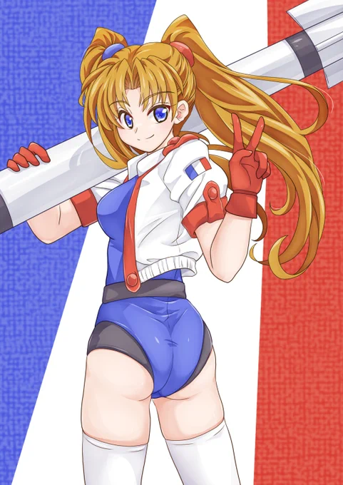 アケアカ配信記念にシャロン・レアールさん以前は正面を描いたので今度は後ろから#ニューマンアスレチックス 