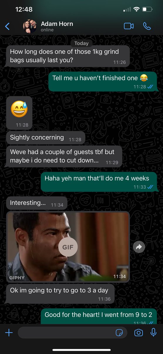 My co-founder drank a kg of coffee in &lt;2 weeks. I’m half worried, half impressed.