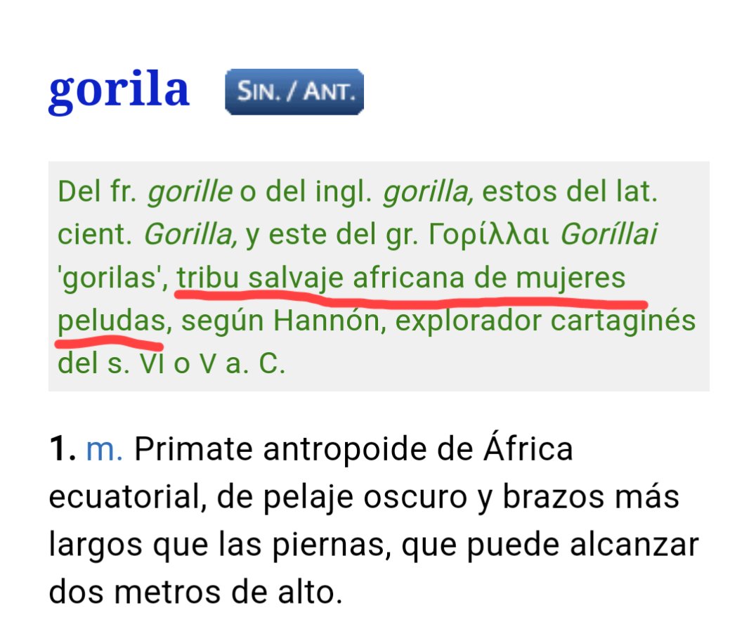 Never forget l'etimologia de goril·la.
