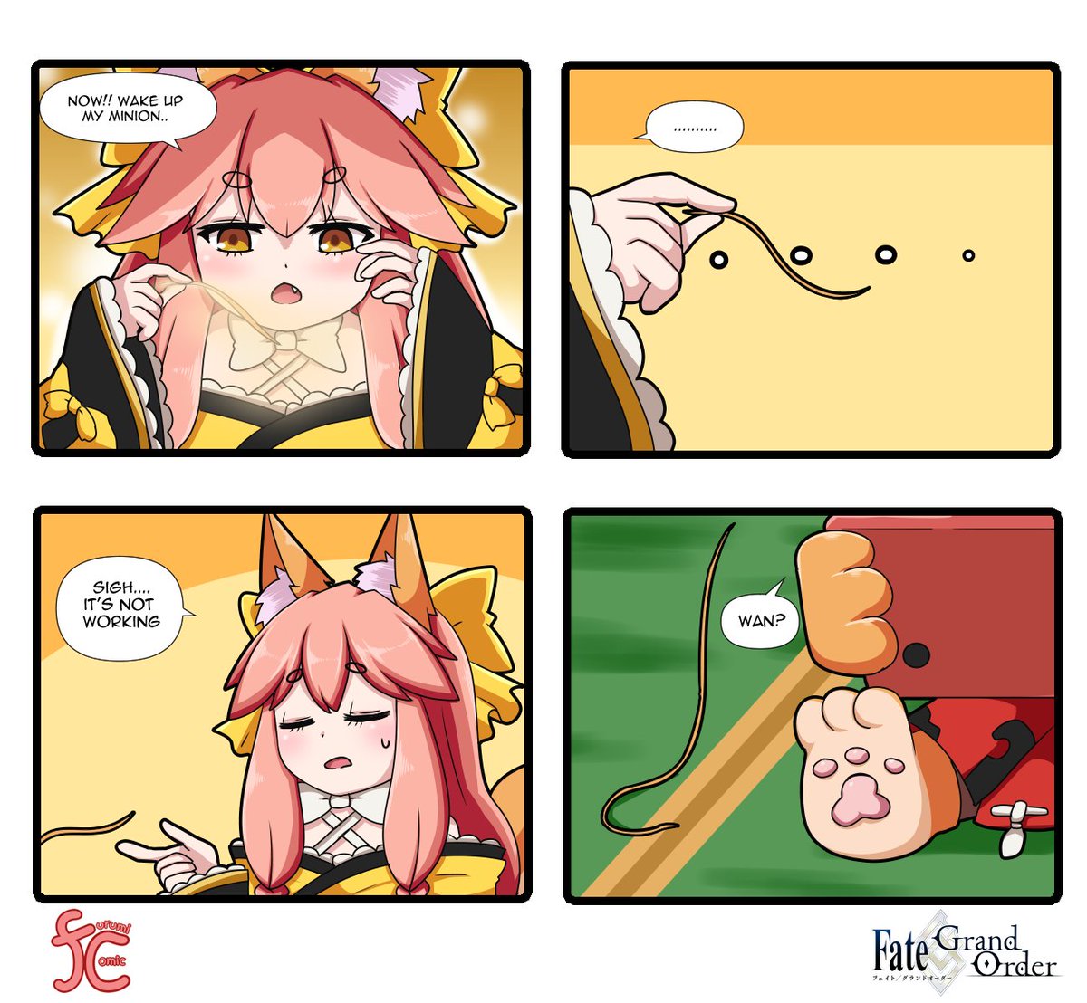 A failure spell
#FateGO #FGO #タマモキャット 