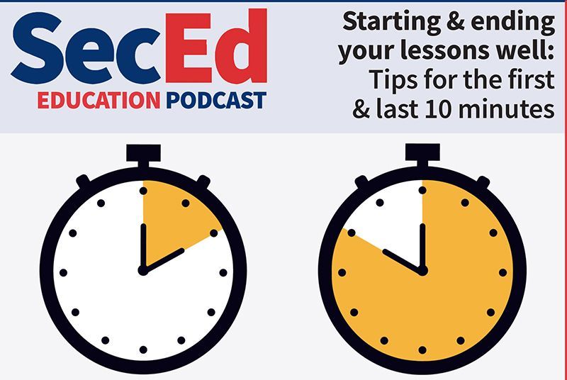 SecEd Podcast: Three experienced #teachers discuss how to start & end lessons well, focusing on the first & last 10 minutes. We talk behaviour, #teaching & learning, settling students, managing transitions, starters, plenaries & more: tinyurl.com/9fevzn69 #teachertwitter