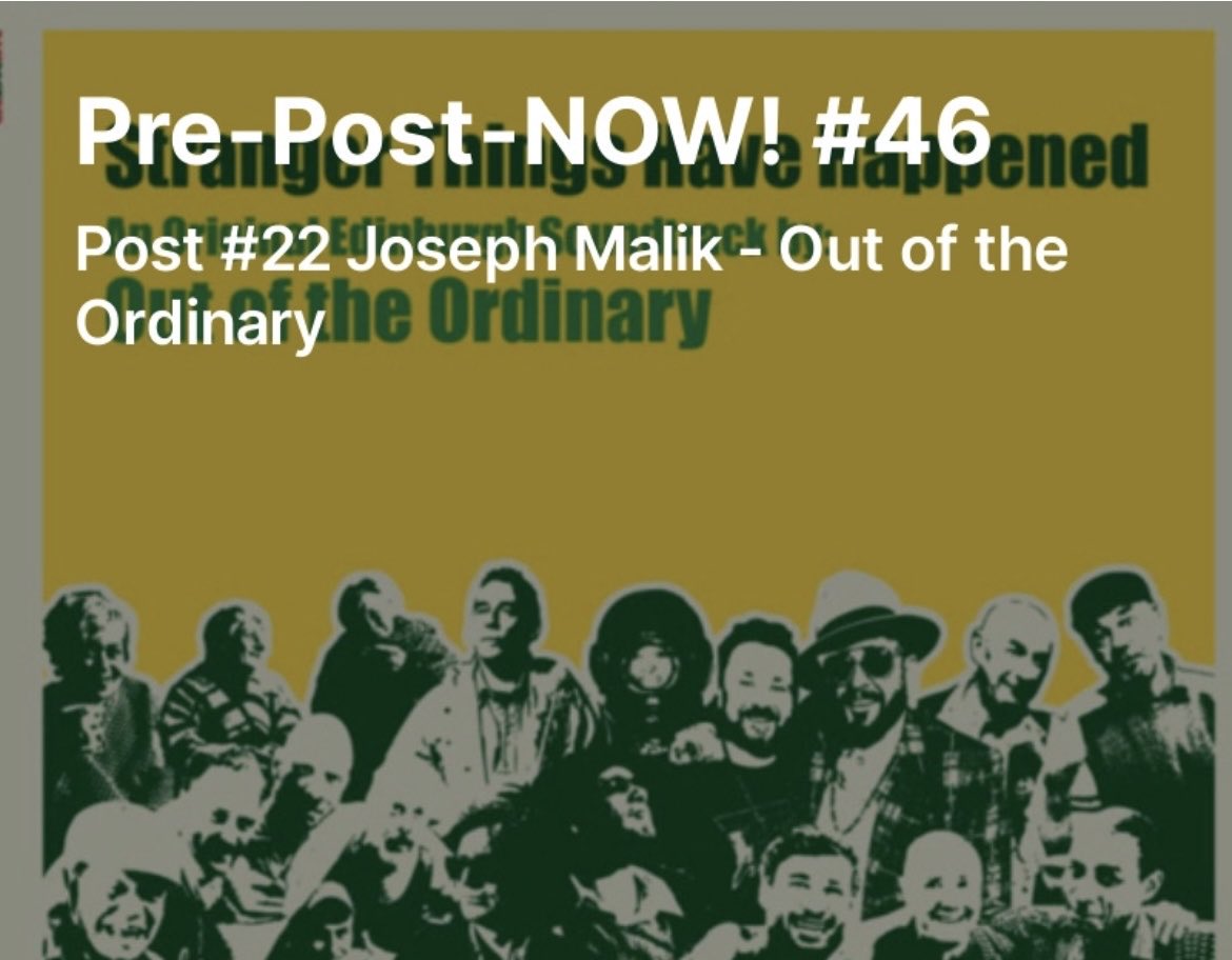 New on the Noise of Art… Pre-Post-NOW! #46 Post #22 - Joseph Malik - Out of the Ordinary neilcooper.substack.com/p/pre-post-now… In which stranger things really do happen…