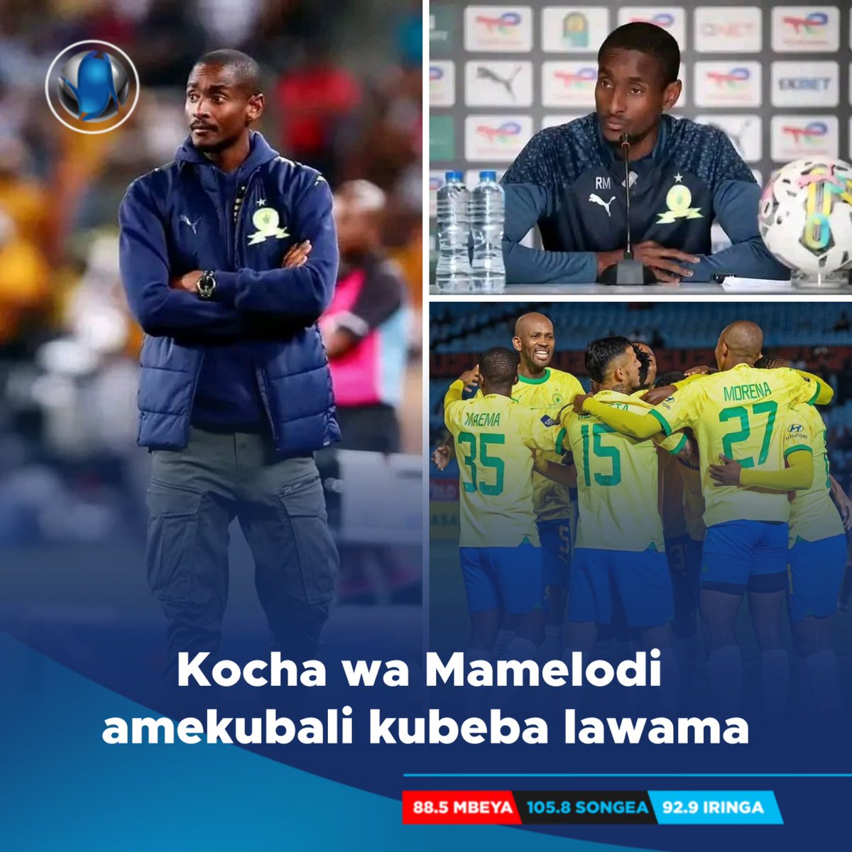 Kocha mkuu wa Mamelodi Sundowns Rulan Mokwena amekubali kubeba lawama zote kama kocha baada ya timu yake kutolewa kwenye mashindano ya CAFCL juzi Ijumaa. Mokwena amesema “Matokeo ndio ambayo yanatoa picha kama upo sawa au umekosea ,kipindi hiki ambacho tumepotezq na tumetolewa…