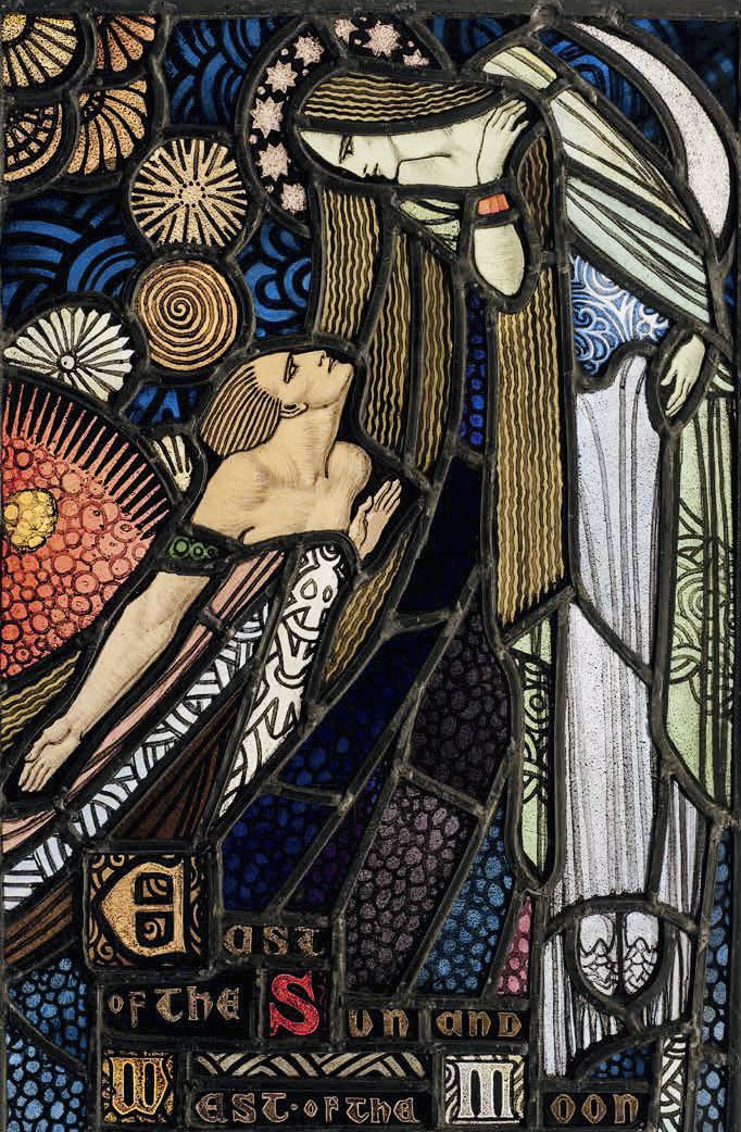 East of the Sun and West of the Moon c1940 #ChristianWaller @BSMGP #StainedGlassSunday