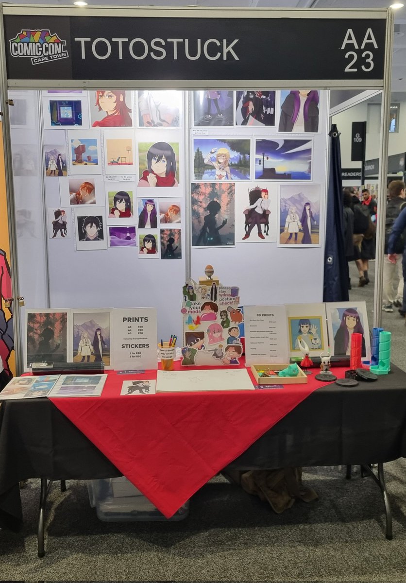 totostuck 🍉 (@totostuck) on Twitter photo Pls come say hello in the artist alley <a href="/ComicConCPT/">Comic Con Cape Town</a> table AA23 (the corner close to the stage)
#comicconcapetown #CCCT2024 Pls come say hello in the artist alley <a href="/ComicConCPT/">Comic Con Cape Town</a> table AA23 (the corner close to the stage)
#comicconcapetown #CCCT2024