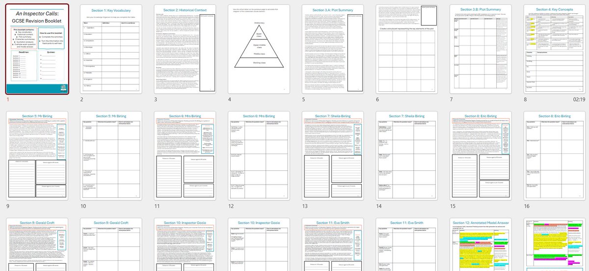 New download: tes.com/teaching-resou… #GCSEEnglishLiterature #AnInspectorCalls