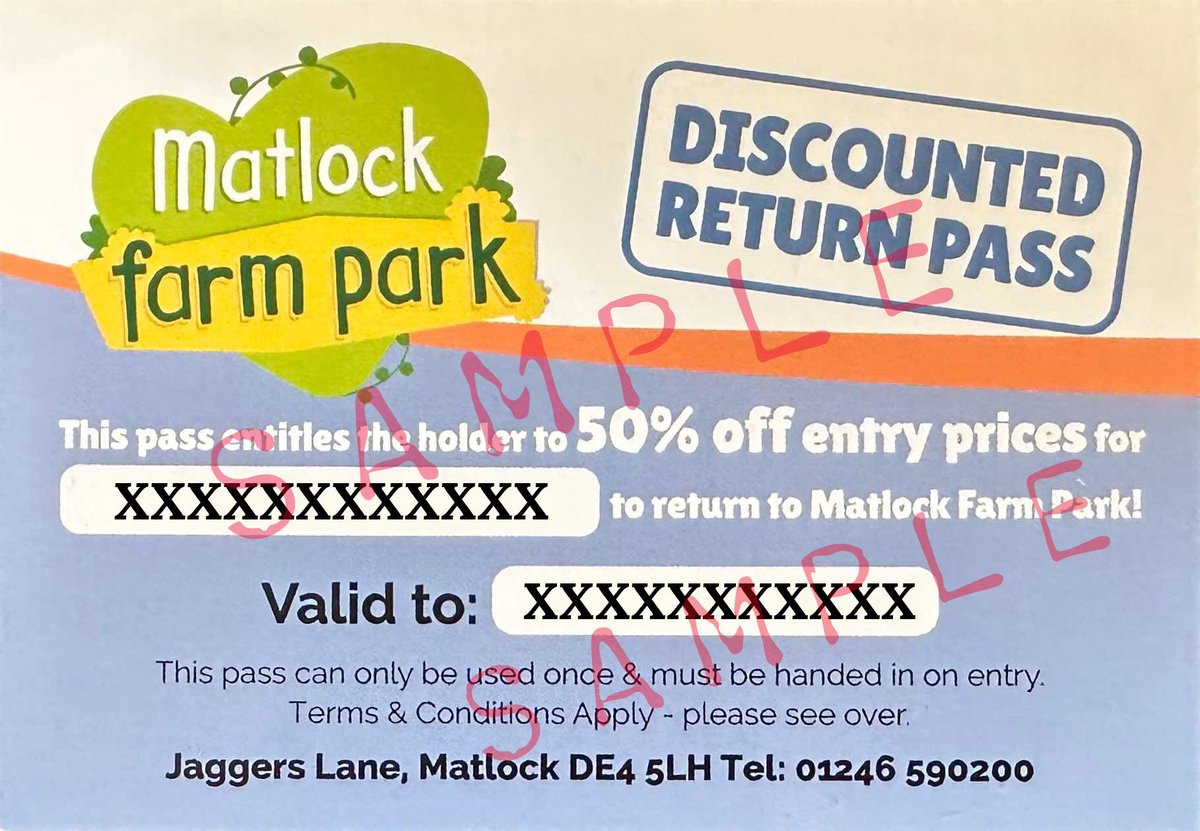 We have a 50% return voucher for all those who enter the park today! 😀🌈 ☔️ (Not to run with any other offer)