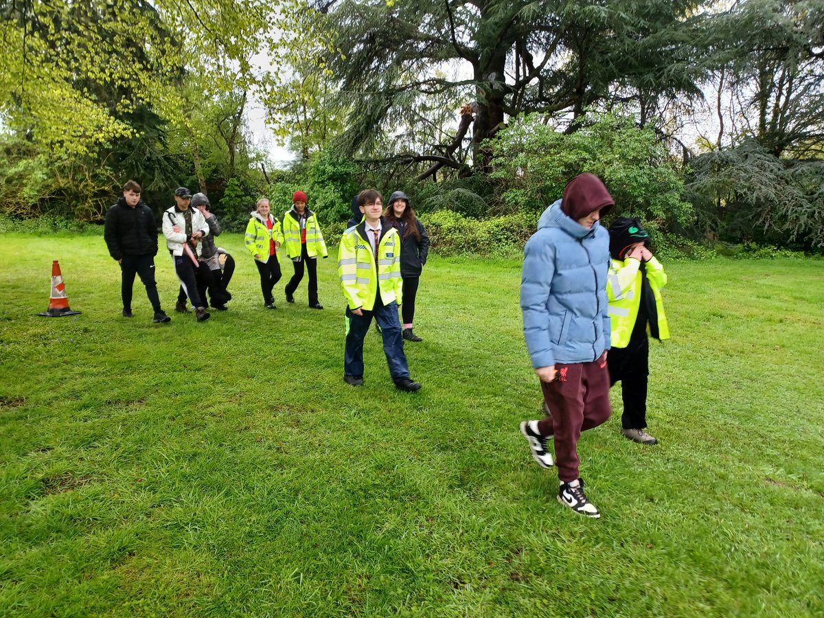 Our cadets are doing a 24 hour sponsored walk to raise money for @ShineALightCov cancer  Unfortunately it's been raining for the last 11 hours but we are not stopping, thank you to INSP RYAN for popping in to see how it is all going @warkspoice @highsheriffwar2 @NationalVPC