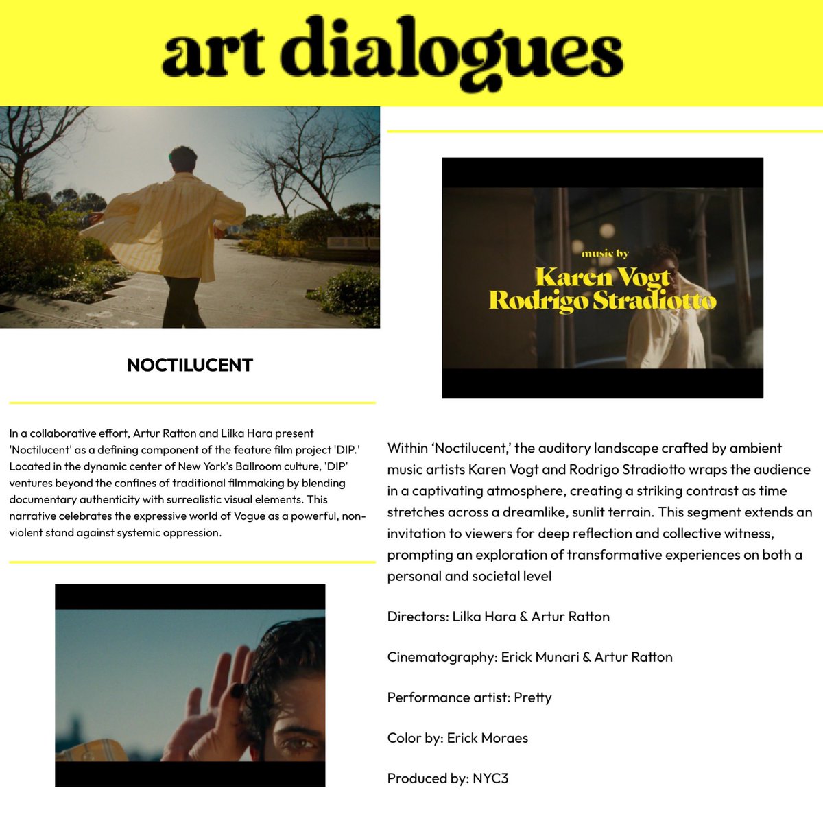 A collaborative effort ☺️ art-dialogues.com/noctilucent/ #filmmusic #documentarymusic #musicinfilm