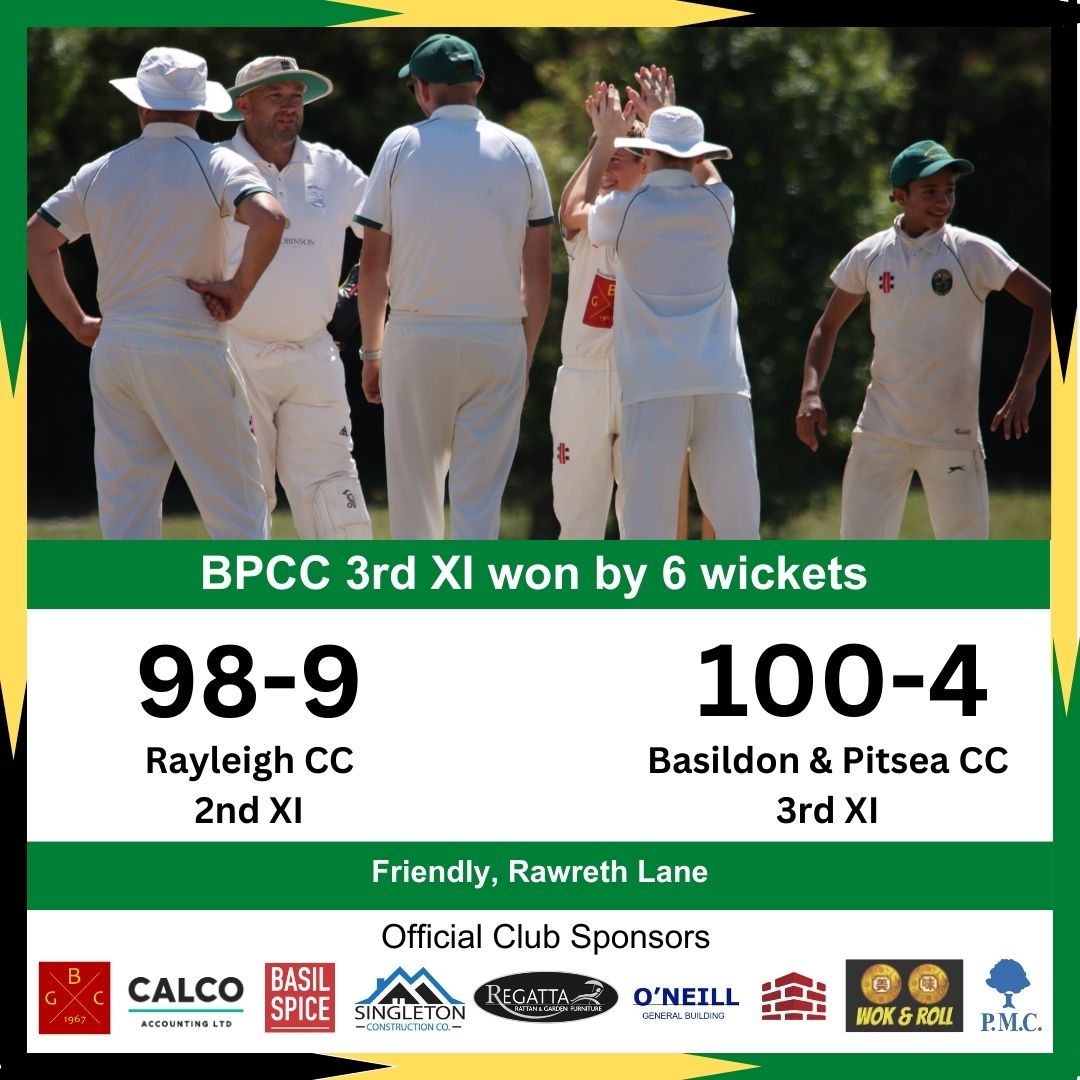 BandPCC's tweet photo. π Pre-Season Weekend Success!
2's triumphed over Rayleigh CC by 79 runs
3's secured victory against Rayleigh with 6 wickets to spare
Check out the full scorecards here: https://t.co/a9McuegQ25
#UpTheBas #UpThePitsea #Cricket #Essex #Basildon #BPCC #MacBall https://t.co/9KzeSsMzRM