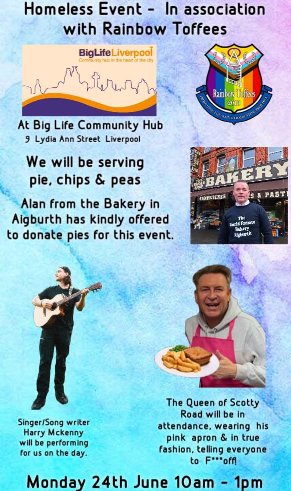 Fantastic news,  The Bakery on Aigburth Road has kindly offered to donate pies for this event.