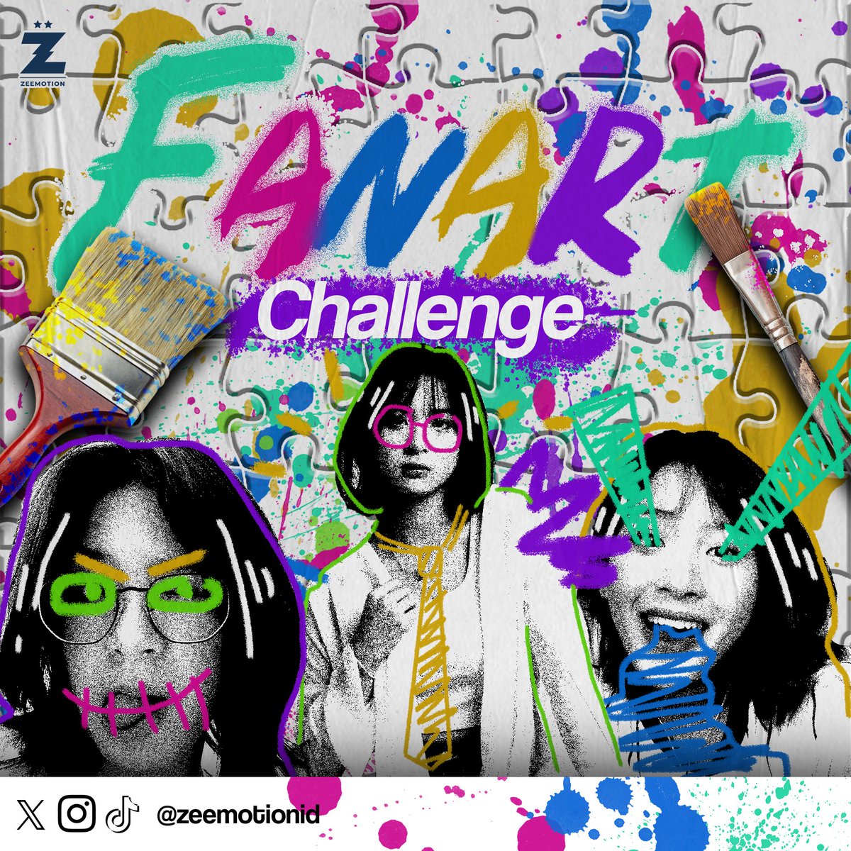 ZeeMotionID's tweet photo. 🎨 FAN ART CHALLENGE 🎨

Dalam rangka memeriahkan perayaan #Amazeeng20, kami mengajak kalian semua untuk membuat Fan Art tentang Azizi Asadel!

Untuk ketentuan mengenai challenge ini, silahkan cek pada poster di bawah!

20 Fan Art terpilih akan dipajang pada display Projek #Amazeeng20 saat STS (Seitansai) Zee di Teater JKT48.
Karya-karya yang terpilih juga akan disertakan dalam Artbook yang nantinya diberikan ke Zee!

Partisipasi kalian sangat kami nantikan!
Mari menjadi bagian dalam salah satu coretan kenangan untuk kita dan Zee kenang nantinya!

Kami tunggu karya-karya keren dari kalian semua! 😉

@A_ZeeJKT48
#Amazeeng20
#ArtMazeeng