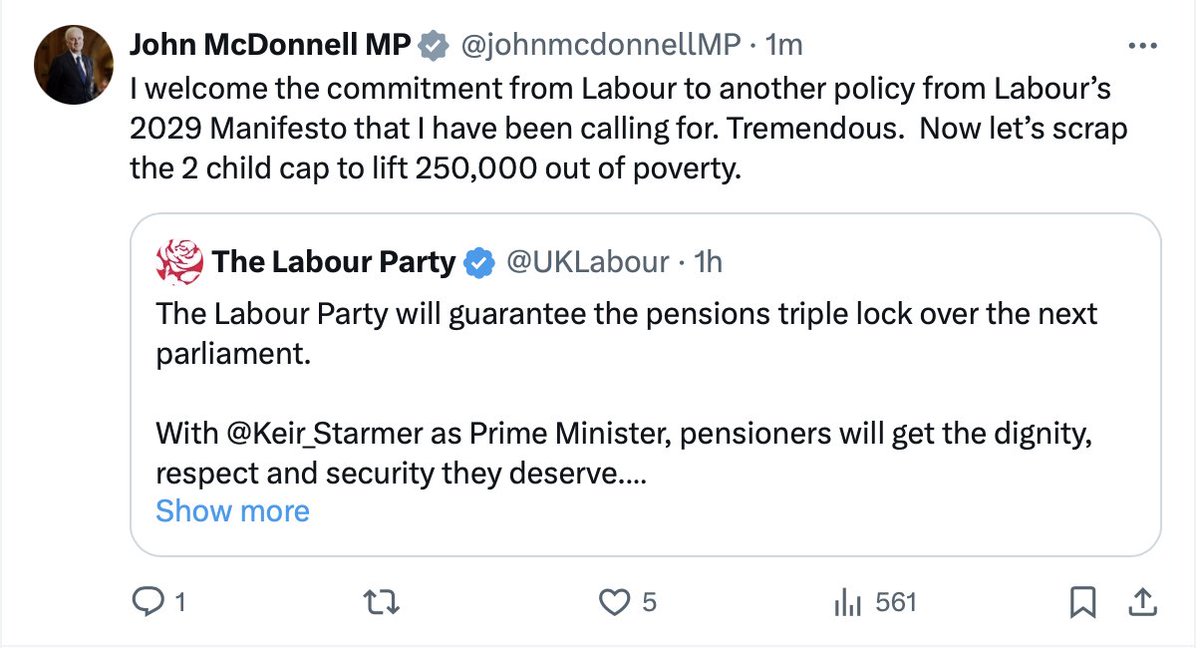 A good example of @johnmcdonnellMP's impressive foresight.