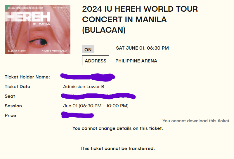 kenzu16_'s tweet photo. #IUHERWorldTour Thank you Lord Ticket Secured!🎉 Mapapakingan na ng live si IU🥹🥹🥹 https://t.co/bNs4LzuC4i