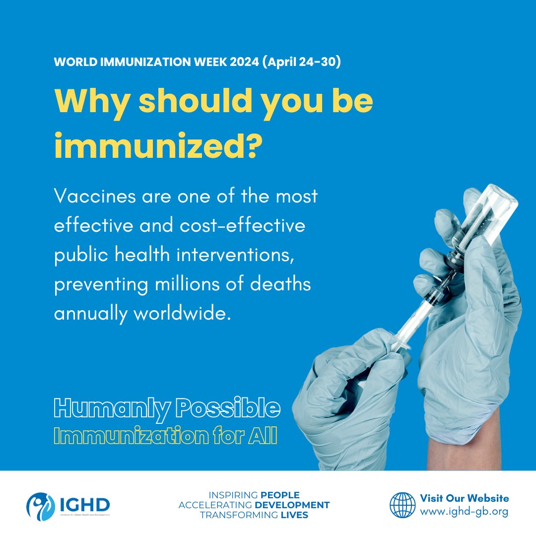 #Vaccinations stand out as one of the most potent and economically sound strategies in public health, averting millions of fatalities each year on a global scale. #WIW2024 #WorldImmunizationWeek