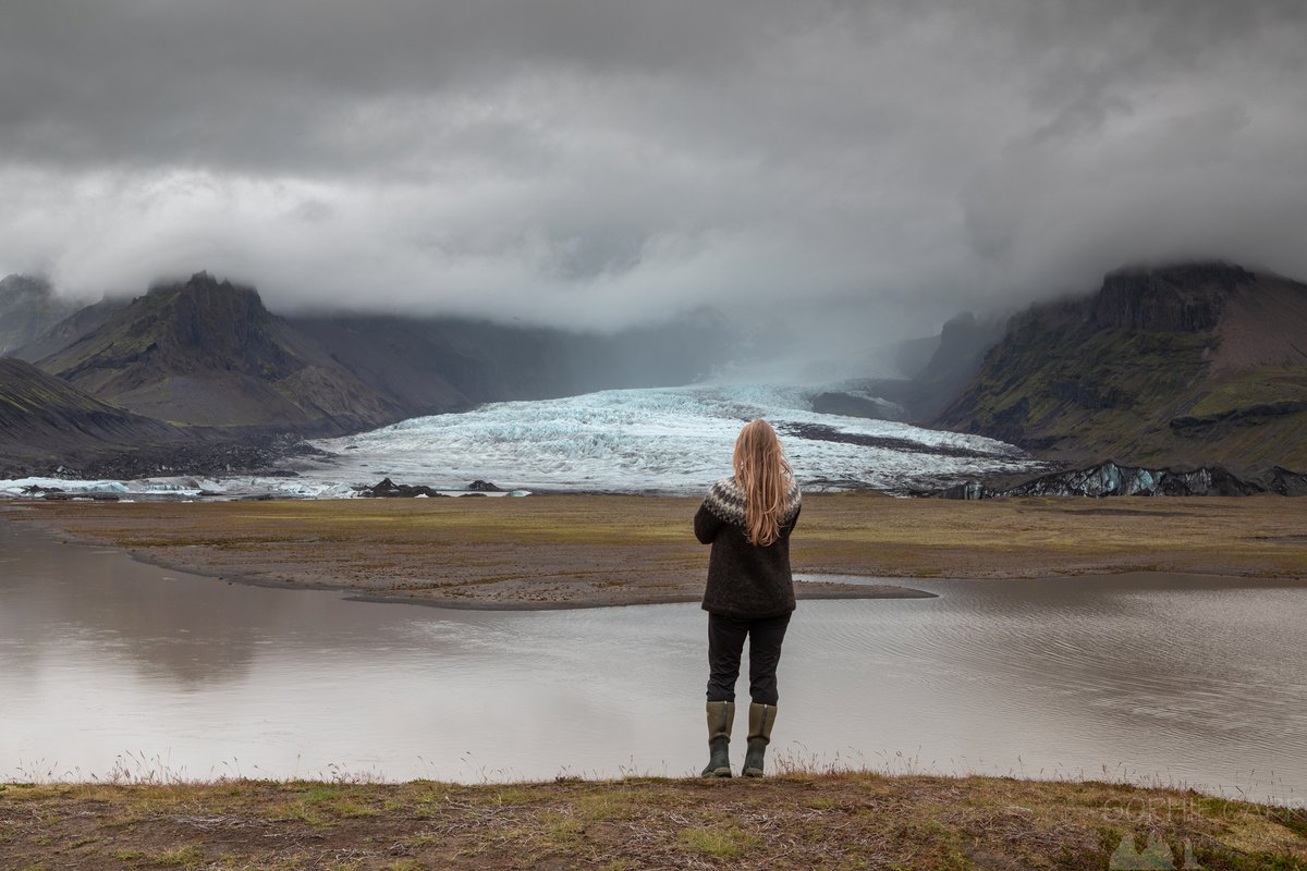 In my natural habitat... Standing on a hill overlooking Kvíárjökull in south-east #Iceland, August 2020.