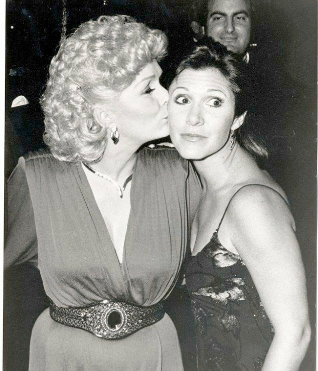 Debbie Reynolds with daughter Carrie Fisher