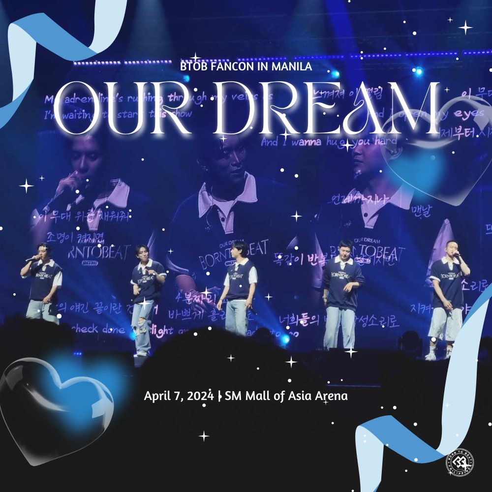 [#BTOB_OurDream_Manila: Event Report] It's been 21 days since BTOB Our Dream in Manila fan con and we still can't get over the magical night with you, Melody! 💙 And for today's PCD, we want to relive each successful fan project last April 7~ #BTOB #비투비 @OFFICIALBTOB