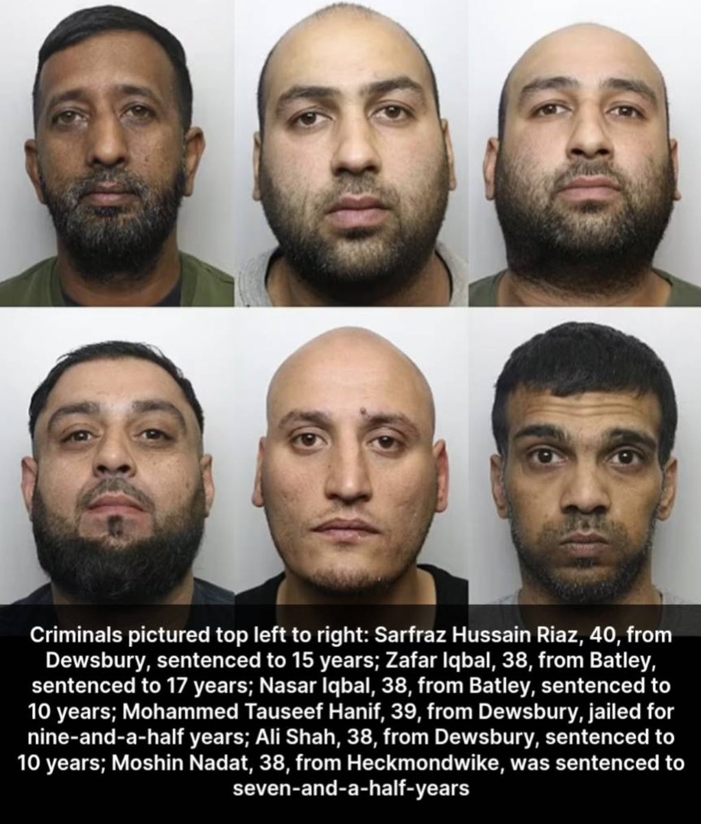 25 men have so far been sentenced for their roles in the rape, sexual abuse and trafficking of eight then young girls in North Kirklees between 1999 and 2012. Now, 24 men can be named. Well done to the brave survivors for testifying. The sentences are poor. It should have been