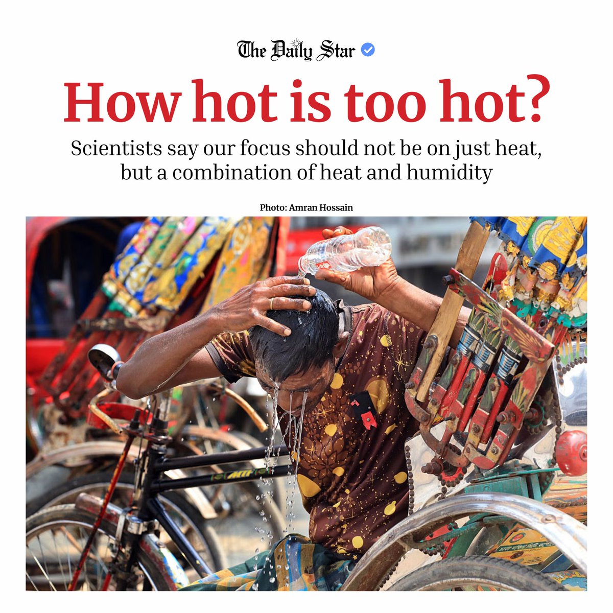 Extreme #heatwaves in global south! Warnings of dangerous temperatures across parts of Philippines, Thailand, Bangladesh and India as hottest months of the year are made worse by El Niño #ClimateCrisis #ActNow #Limit1o5C #ClimateAction #LocalAction thedailystar.net/environment/cl…