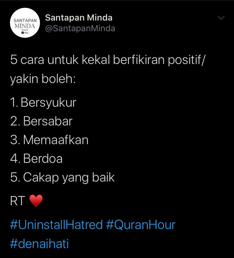 cara untuk positif