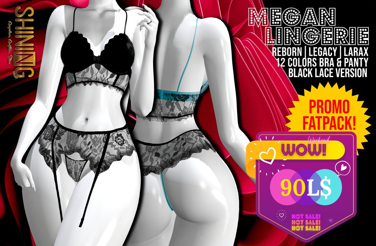 ShiningSL's tweet photo. ✨WoW Sale 90-60L Pack April 26th - 29th✨
💕TRY DEMO
💛More details in each Pic
TAXI https://t.co/KMchLj7BK8 https://t.co/76nW20iZAs