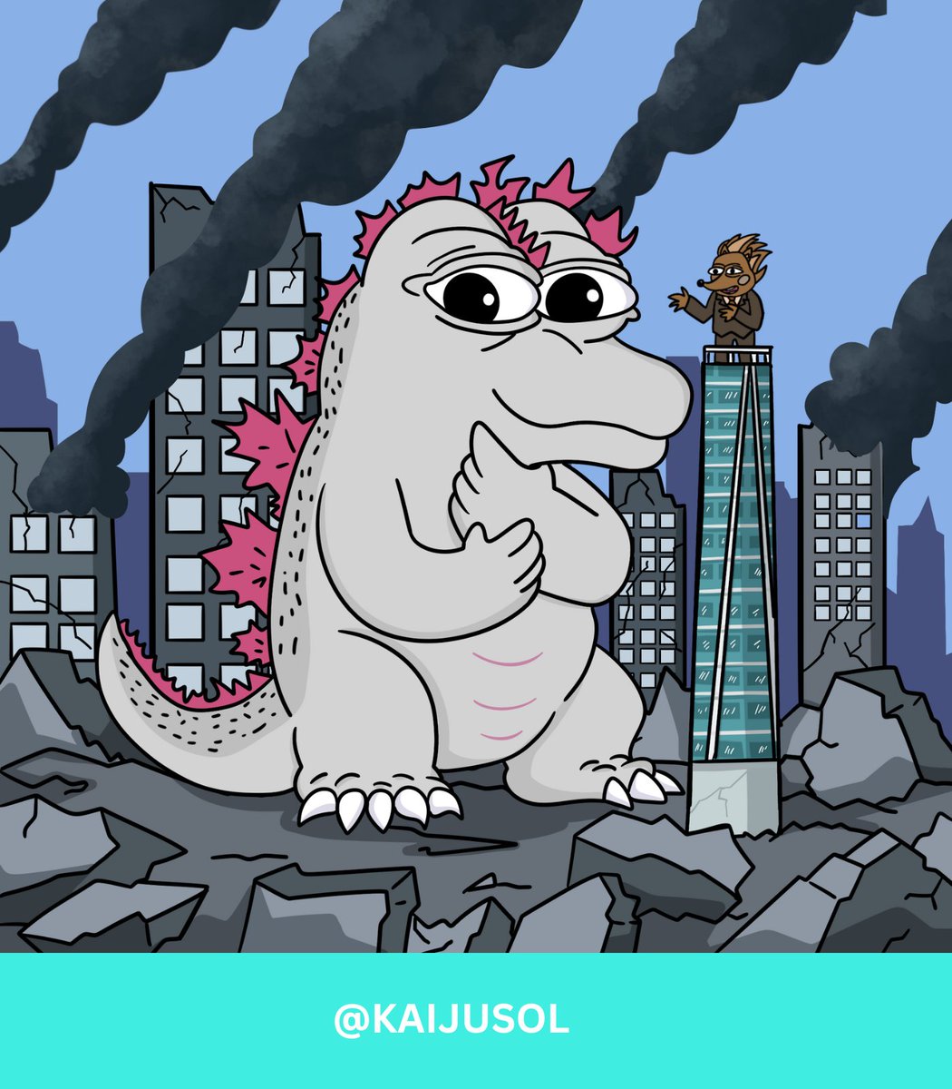 I Kaiju. I Stomped around the Financial district. The Hegefund stands tall.
$KAIJU x $HEGE