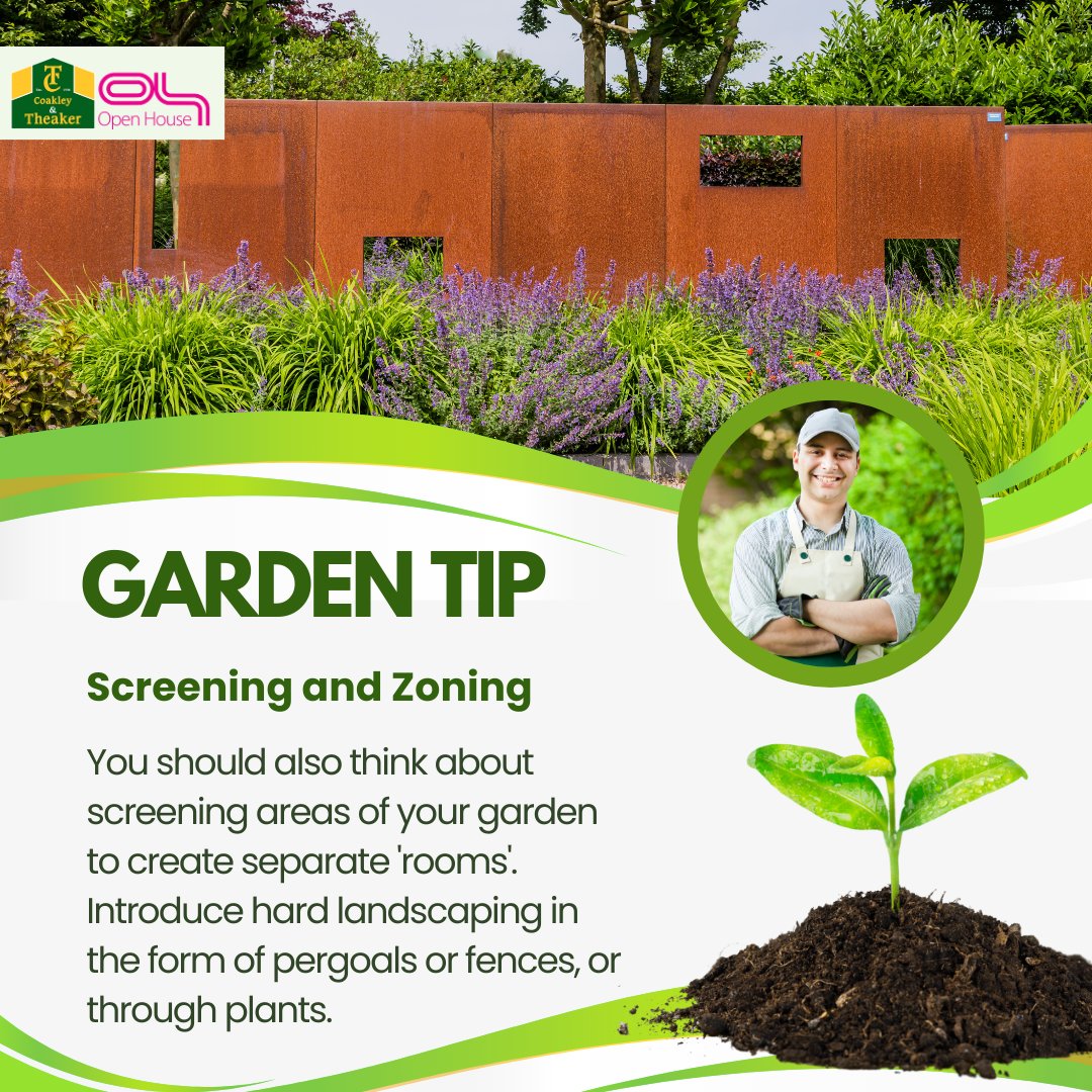 Garden Tip: Screening and Zoning

#GardenTips