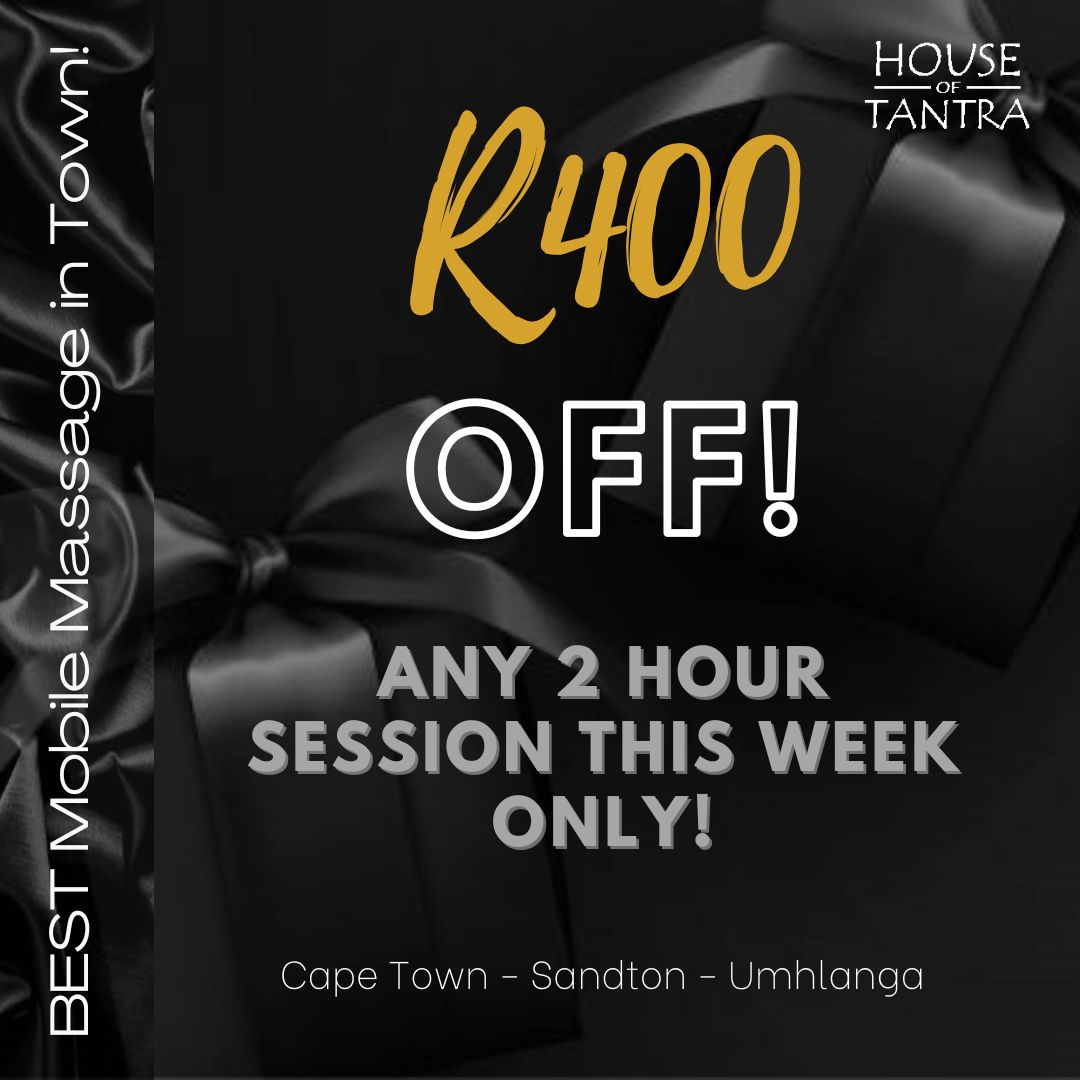 HouseofTantra's tweet photo. The ONLY 5-star mobile sensual massage in Cape Town!

Get R400 OFF any 2 HOUR session this week only - 28 April to 5 May...

For single and couples sessions. 

Don't miss out - book online on our website today at - 

https://t.co/Jn9BSK7qSz 

See you soon!
xx https://t.co/dTPkgJeQpe