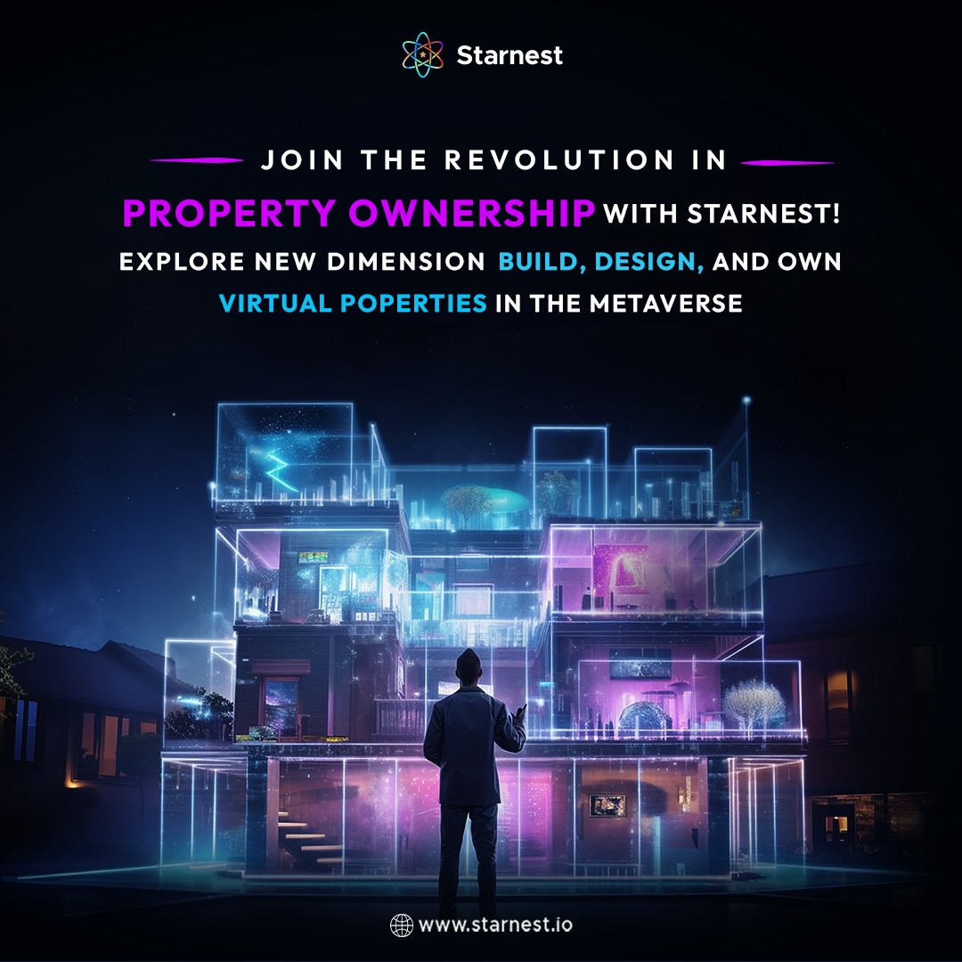 Starnest_io's tweet photo. Dive into the exhilarating world of Starnest, where we're revolutionizing property ownership one pixel at a time!
✅ Join the Community
✅ Invest in Tomorrow
✅ Unleash Your Creativity
✅ Explore Infinite Horizons
.
#starnest #realestate #virtualrealestate #virtualworld https://t.co/G3eW10ADZu