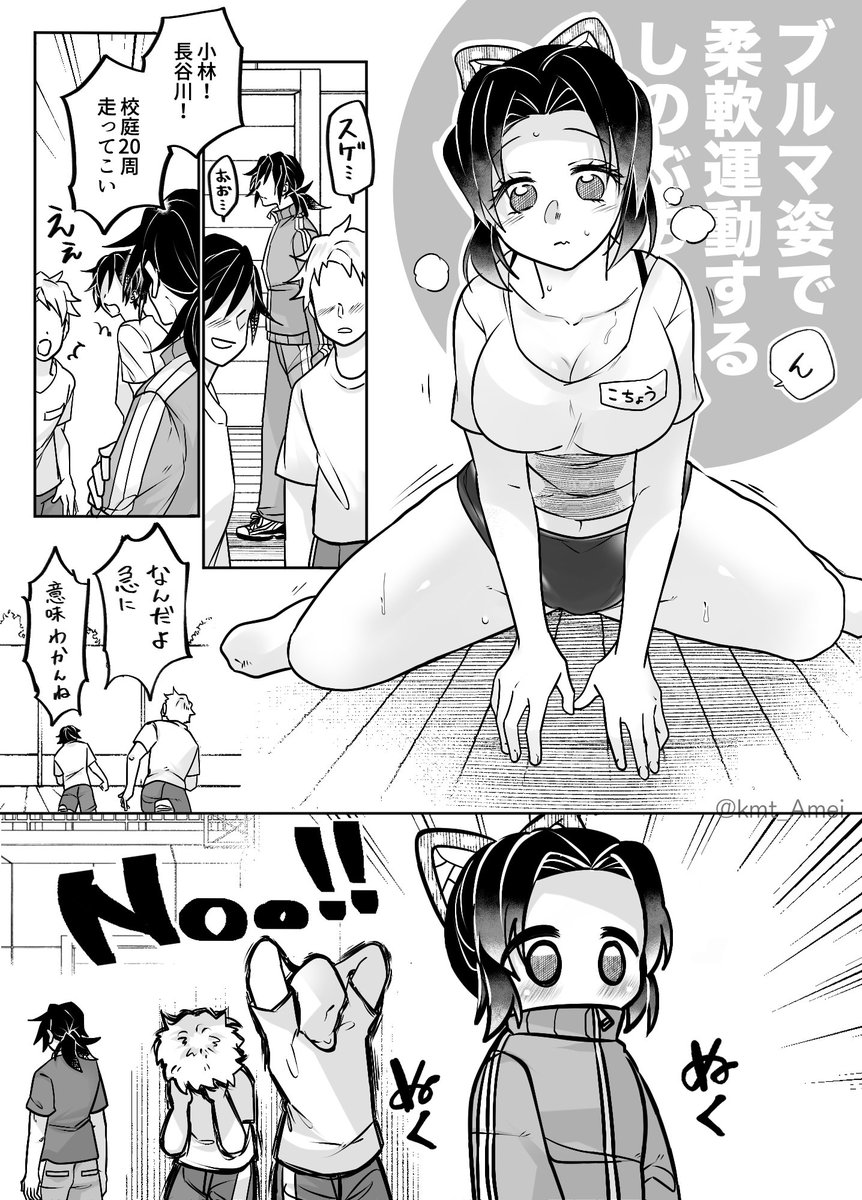 ブルマ姿で柔軟運動して下さいシノブちゃん
ぎゆしの 