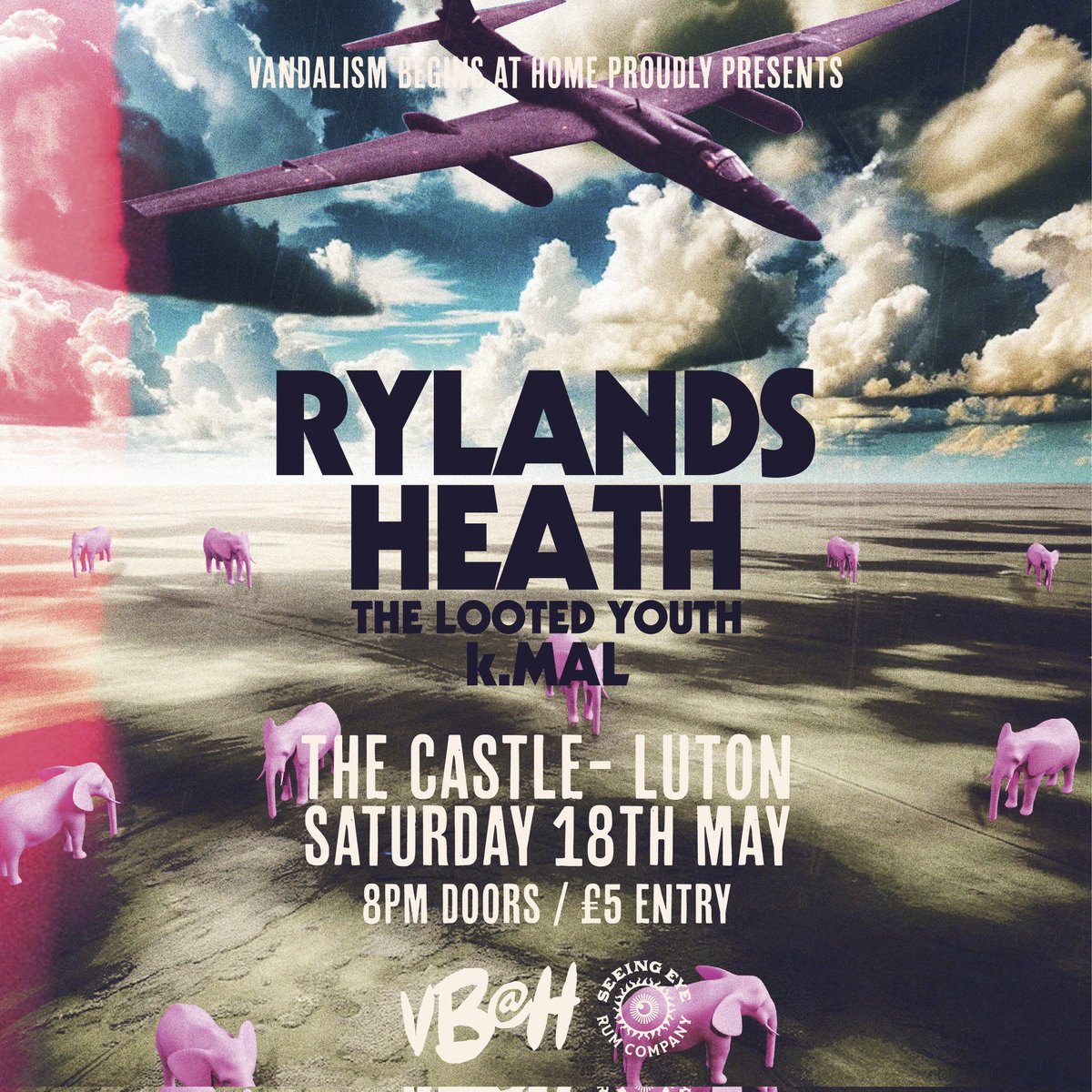 Big thanks to @SpacePistolBand Broken Castles & Utopia Development Corporation for wild performances last night - they blew the roof off! We go again at The Castle on 18/5 with the glorious return of Luton legends @RylandsHeath - along with the fabulous The Looted Youth & k.MAL