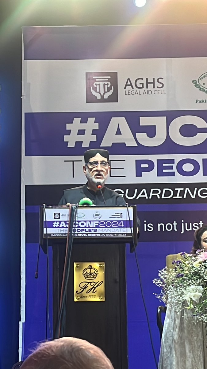 People have lost hope in the Parliament, judiciary, and political parties in Pakistan because of the actions of those who don’t believe in the Constitution: @sakhtarmengal at #AJCONF