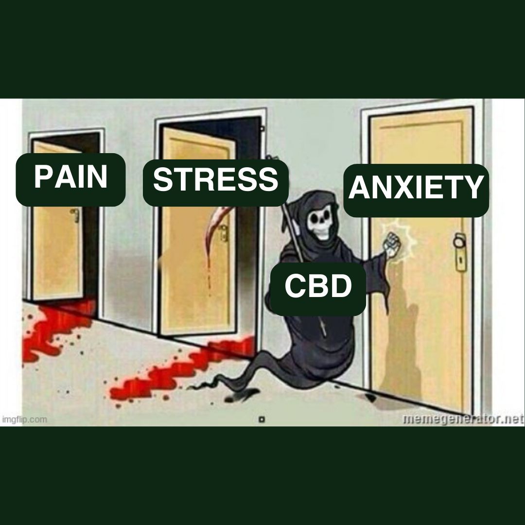 Why would you let pain, stress, and anxiety control your life?

#meme #pain #stress #anxiety #cbd #joocym