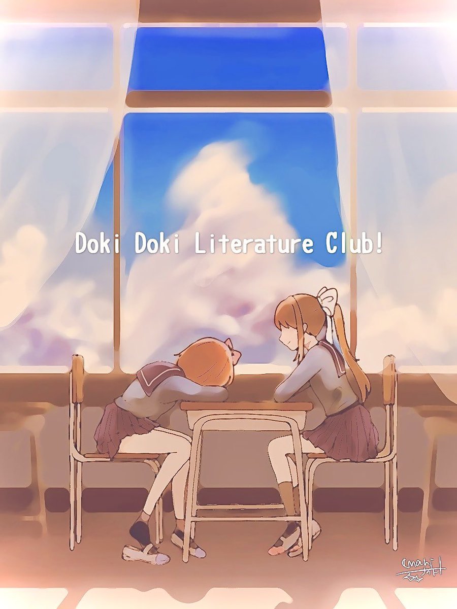 #DokiDokiLiteratureClub #DDLC #ddlcSayori #ddlcMonika #ドキドキ文芸部