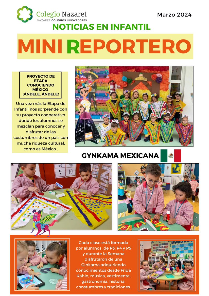 ¡Aquí les dejamos una nueva edición del periódico de #EducaciónInfantil ! ¡Qué grandes son nuestros mini reporteros!
.
.
#OptimismoUrgente #MomentosQueSonRegalos