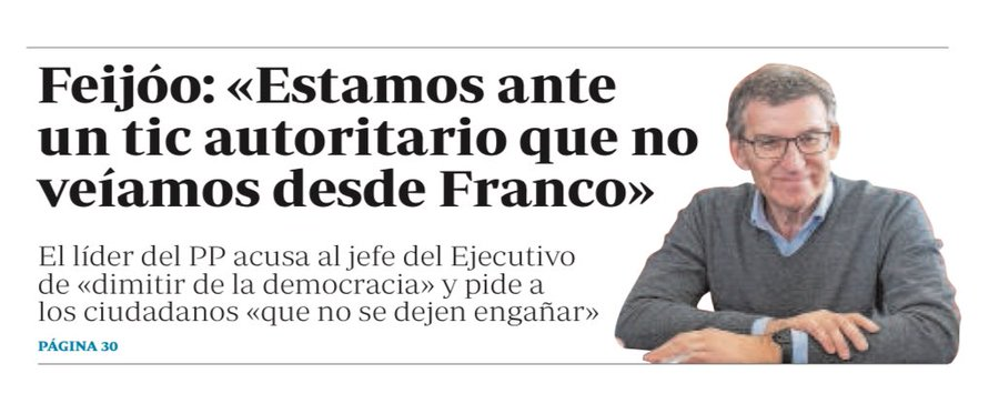 AlanBarrosoA's tweet photo. En su cabeza supongo que sonaba espectacular eso de decir que hablar de dimitir tras haber sido elegido democráticamente es un tic autoritario franquista. Esta gente ve franquismo en todos los sitios excepto cuando los tiene al lado y gobierna con ellos. Increíble. https://t.co/De6AsYdy5G