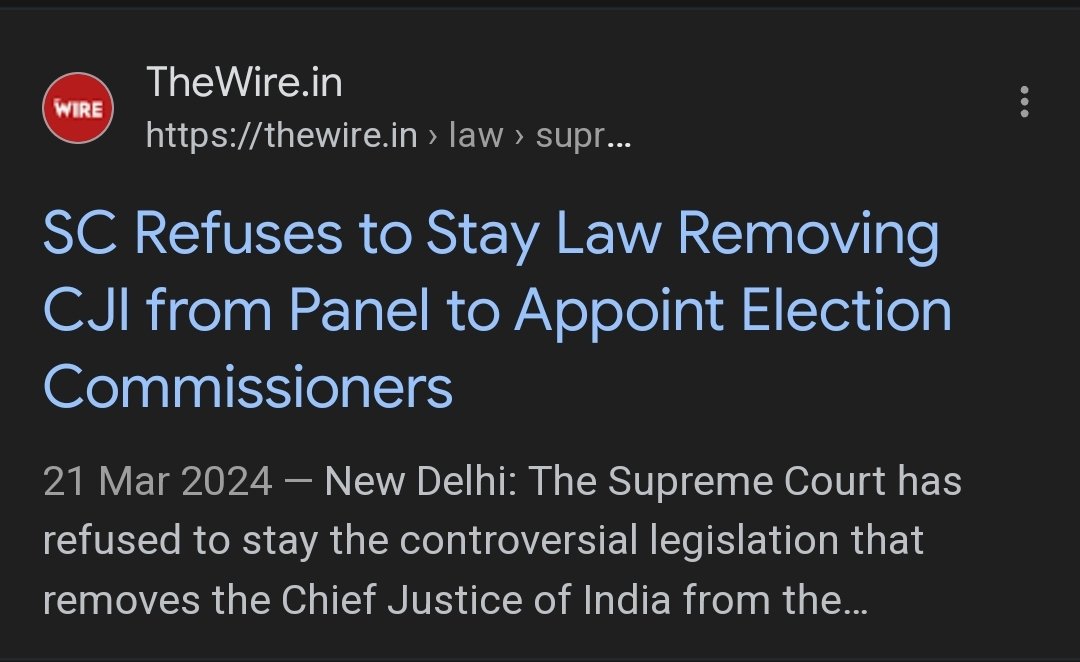 Who remembers that the CJI was to be part of the panel that selected the Election Commissioners Who remembers that the Modi Govt removed the CJI from the panel Who remembers that the Supreme Cpurt did nothing about this removal