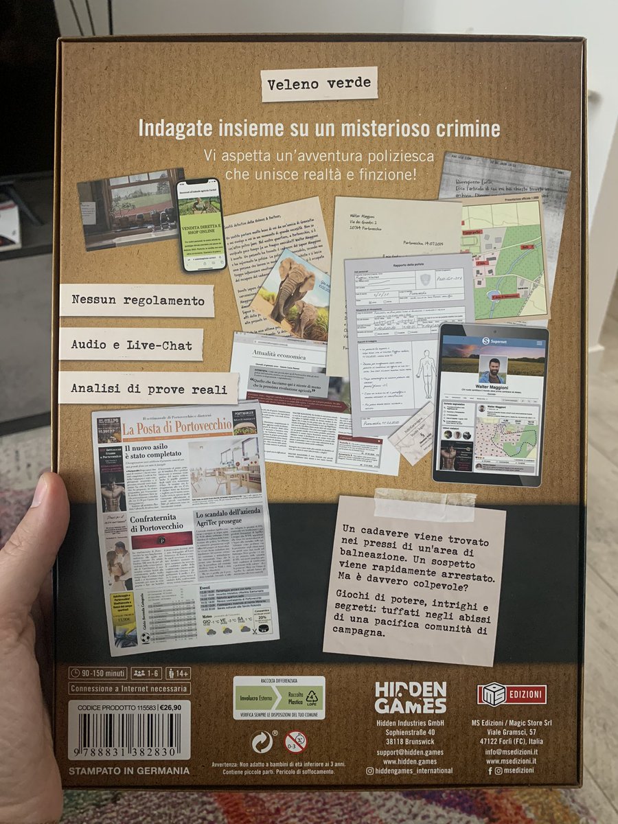 ➥ il Tommi  (@il_tommi12) on Twitter photo Provato ieri sera con amici, un gioco davvero intrigante: siamo dei detective che, tramite documenti, foto e file audio-video, dobbiamo riaprire un caso che forse è stato chiuso in malo modo. Se non sottovalutate alcun aspetto vi divertite molto.
(Della serie ne esistono altri…) Provato ieri sera con amici, un gioco davvero intrigante: siamo dei detective che, tramite documenti, foto e file audio-video, dobbiamo riaprire un caso che forse è stato chiuso in malo modo. Se non sottovalutate alcun aspetto vi divertite molto.
(Della serie ne esistono altri…)