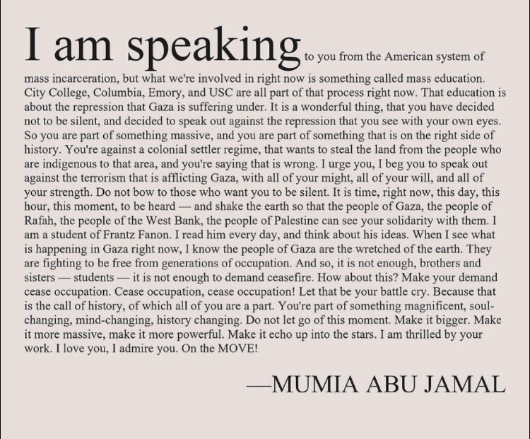 mxmovement's tweet photo. Free Mumia! #Gaza #Palestine #BlackIntifada https://t.co/keAlhao2kC