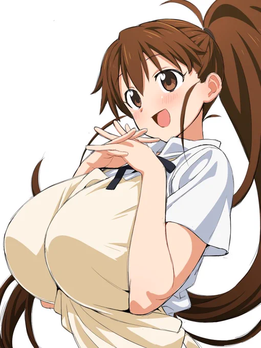 乳がデカいファミレス店員 