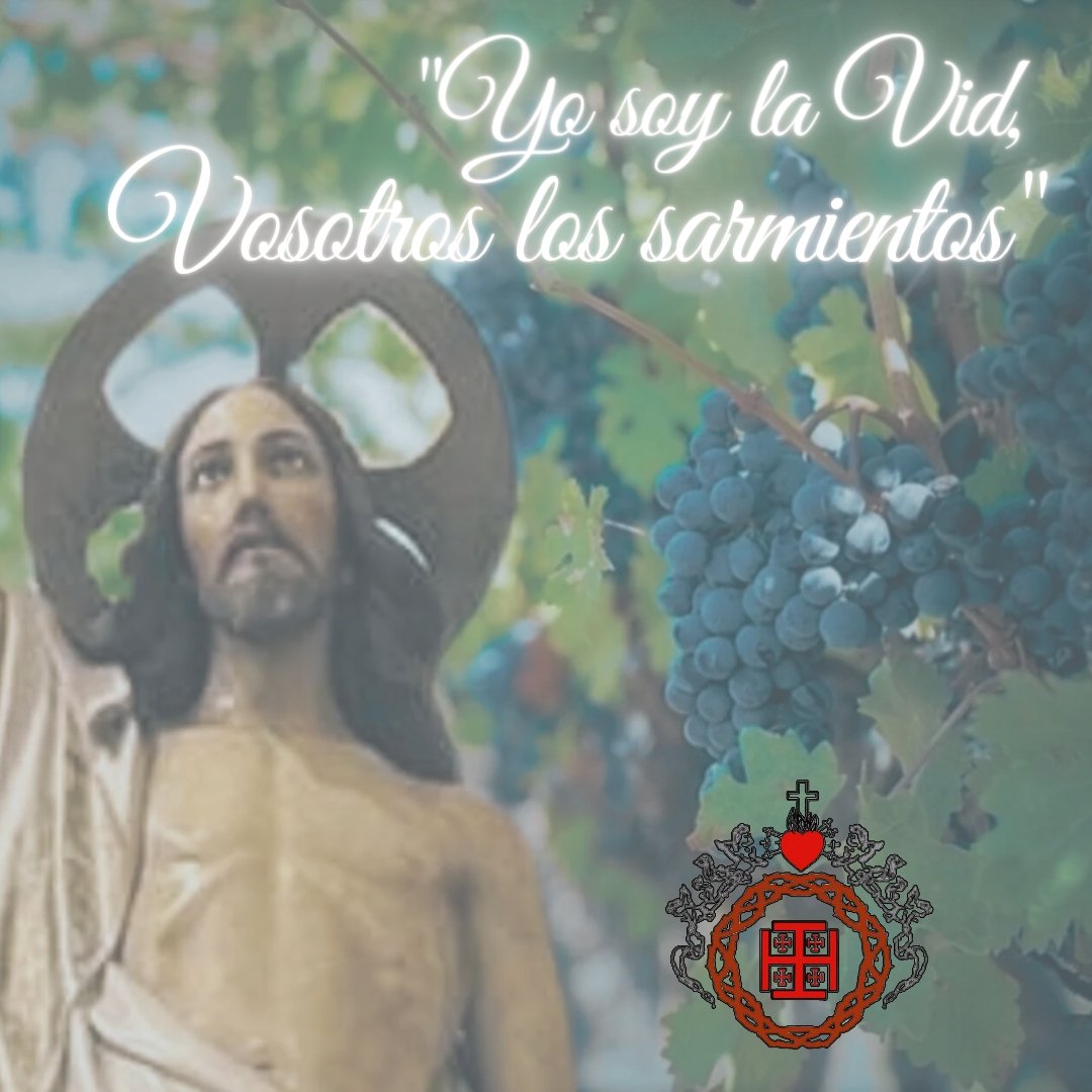 🔶 𝐕 𝐃𝐎𝐌𝐈𝐍𝐆𝐎 𝐃𝐄 𝐏𝐀𝐒𝐂𝐔𝐀 

📖 'Yo soy la Vid, vosotros los sarmientos'. (Jn 15, 1-8) 

⚫🔴 Cofradía @SepulcroSoledad Dalías 

#EvangelioDelDomingo #pascua2024 #cofradiasepulcroysoledad #ViernesSanto #Dalías